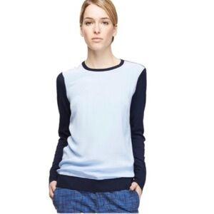 Equipment Black and White Blouse